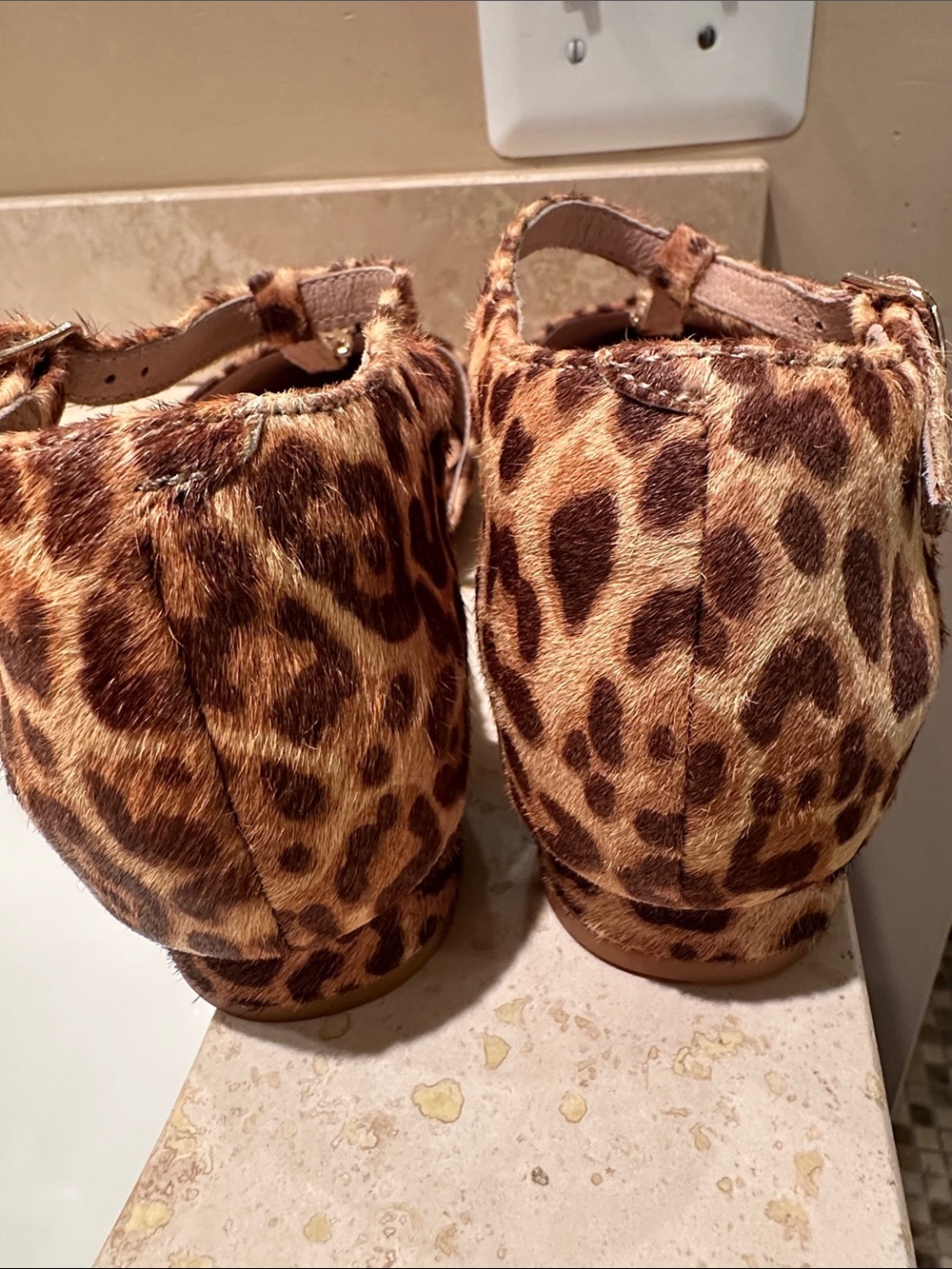 Bared Footwear Leopard-Print Pointed Slingback Flats in Brown - Picture 11 of 13